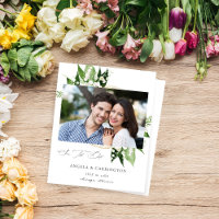Budget Lily the Valley Floral Photo Save Date (A F