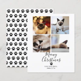 BUDGET Meowy Natal Pet Cat Cartão de Natal
