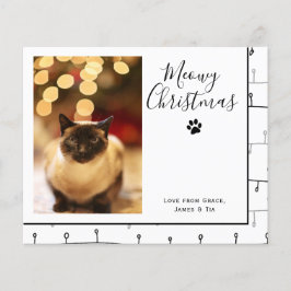 BUDGET Meowy Natal Pet Cat Cartão de Natal