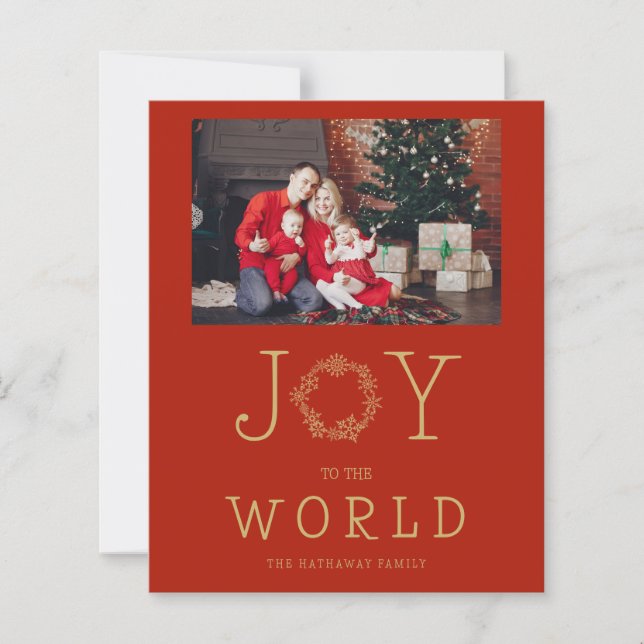Budget Minimal Snowflakes Joy To The World (Frente)