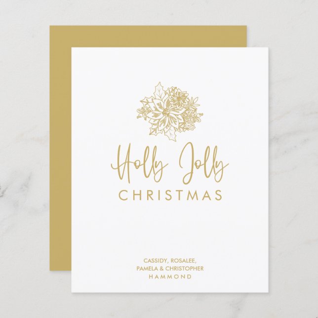 Budget Minimalist Christmas Bouquet Script (Frente/Verso)