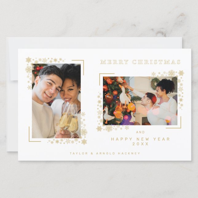 Budget Minimalist Christmas Snowflakes 2 Photos (Frente)