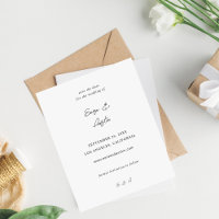 Budget MOD Calligraphy Save the Date