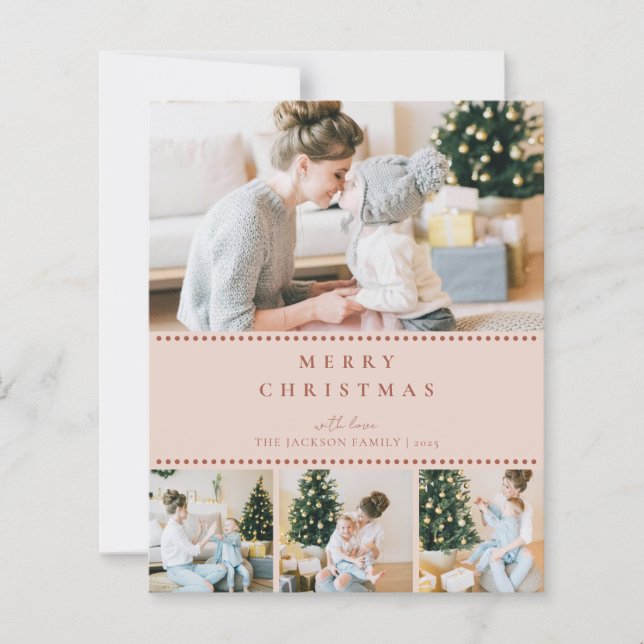 BUDGET Modern Blush Multi Photo Christmas (Frente)