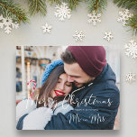 Budget Modern Future Mr & Mrs Christmas<br><div class="desc">Budget Modern Elegant Mr & Mrs Christmas Couple Wedding Save the Date. IMPORTANT NOTICE: This design is part of a collection and has other coordinated elements that you can find in my store. This low cost collection is perfect for a wedding on a budget. Please check the sizes and types...</div>