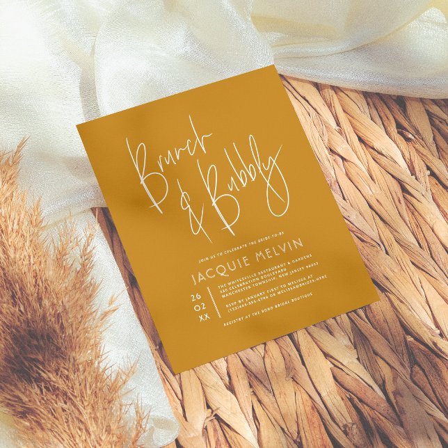 Budget Mustard Brunch & Bubbly Bridal Shower (Criador carregado)