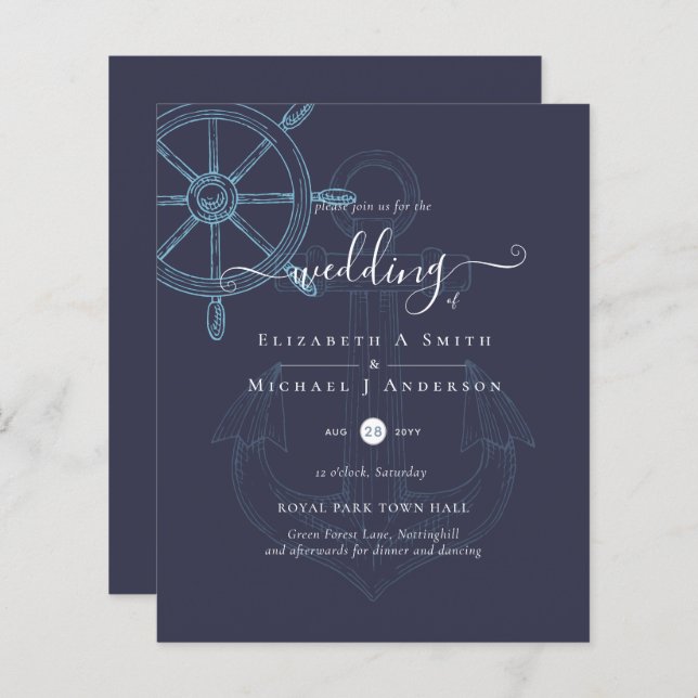 BUDGET Náutica Náutica Casamento de Rodas (Frente/Verso)