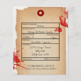 BUDGET Novelty Halloween Toag Coroners Office