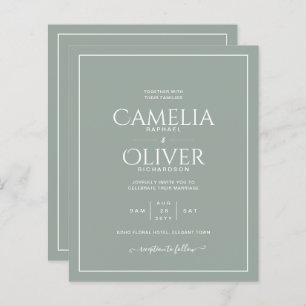 BUDGET Olive Sage Casamento MONOCROME Verde
