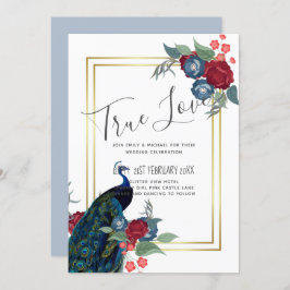 BUDGET Peacock Blue Burgundy Casamento outono