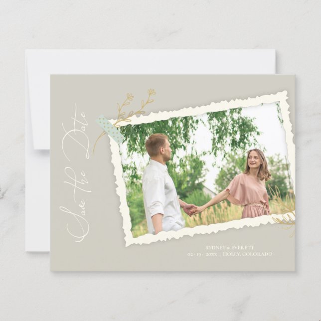 Budget Romantic Vintage Photo Album Scrapbook (Frente)