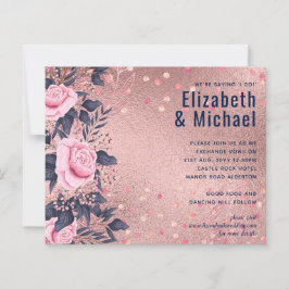 BUDGET Rosegold Blue Pink WEDDING Girlam