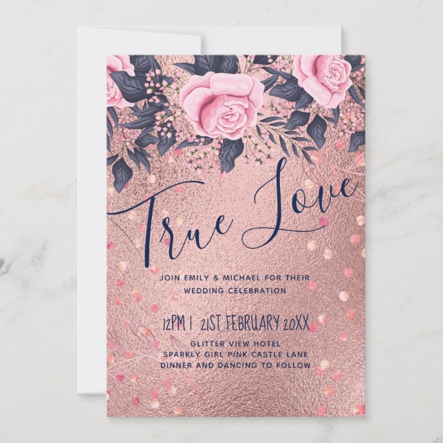 BUDGET Rosegold Blue Pink WEDDING Girlam (Frente)