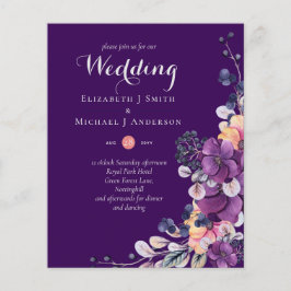 BUDGET Roxo Laranja Sujo até Convite de casamento