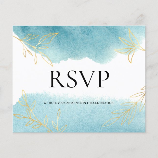 BUDGET/RSVP Card-Flyer. Folheto (Frente)