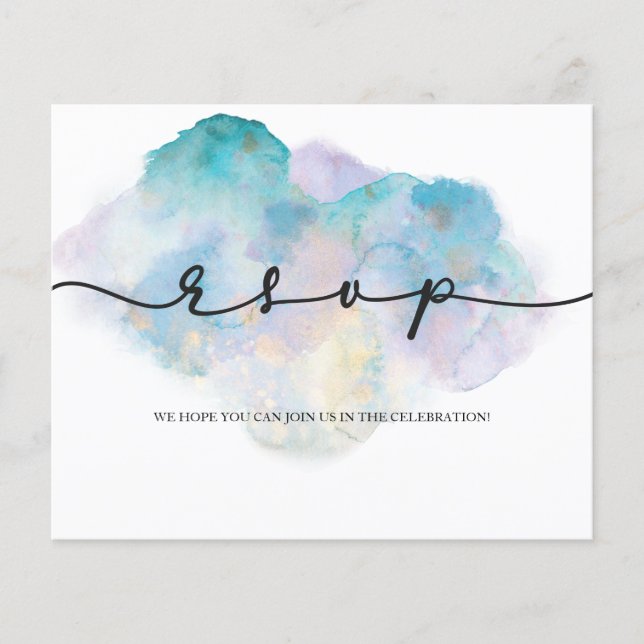 BUDGET/RSVP Card-Flyer. Folheto (Frente)