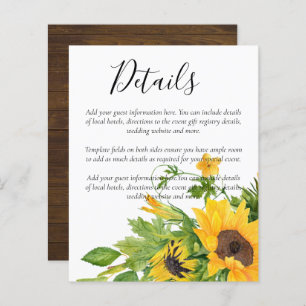 BUDGET Rustic Sunflower Details Enclosure