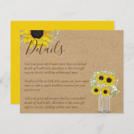 BUDGET Rustic Sunflower Details Enclosure