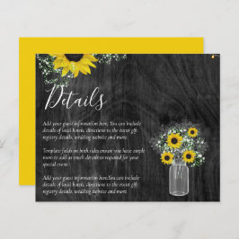 BUDGET Rustic Sunflower Details Enclosure