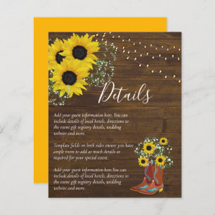 BUDGET Rustic Sunflower Details Enclosure