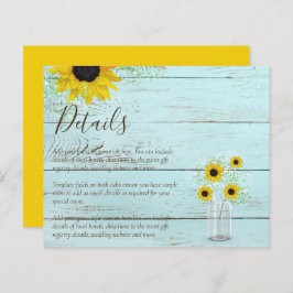 BUDGET Rustic Sunflower Details Enclosure