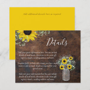 BUDGET Rustic Sunflower Details Enclosure