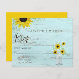 BUDGET Rustic Sunflower RSVP Casamento