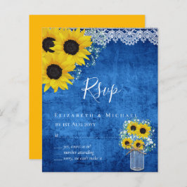 BUDGET Rustic Sunflower RSVP Casamento