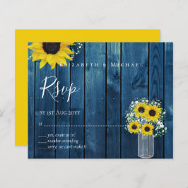 BUDGET Rustic Sunflower RSVP Casamento