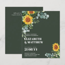 BUDGET Rustic Sunflower Texto Moderno Casamento