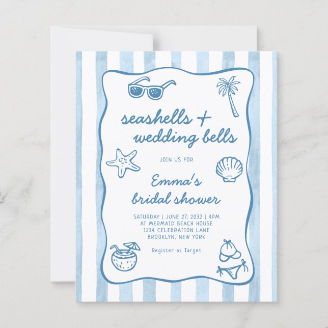 Budget Seashells and Wedding Bells Bridal Shower (Frente)