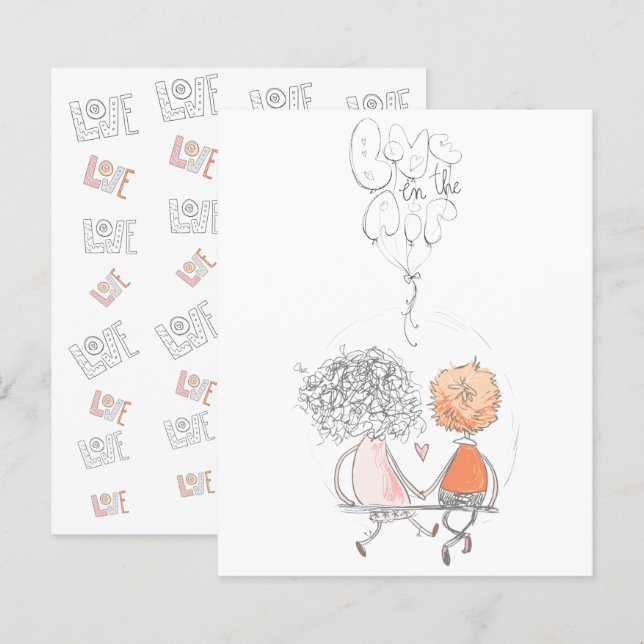 Budget Simple Happy Valentine's Day!Holiday Card (Frente/Verso)
