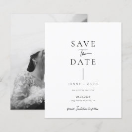 BUDGET Simple Modern Photo Wedding Save the Date