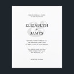 BUDGET Simples Convite Moderno para Casamentos Min<br><div class="desc">BUDGET Simples Convite Moderno para Casamentos Minimalistas</div>