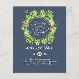 BUDGET Tropical Leaf Havaiana Luau Casamento