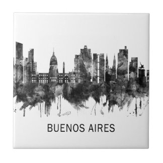 Buenos Aires Argentina Skyline BW