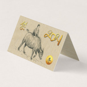 Búfalo-Água Criança Chinesa Ox Ano 2021 FC