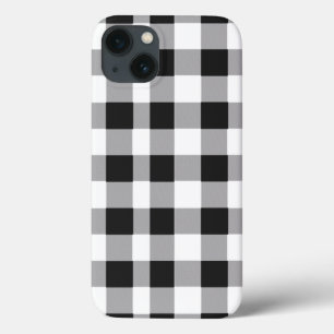 Búfalo Branco Negro Gingham Check Holidy Ca
