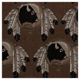 Búfalo tribal do tecido da arte dos animais
