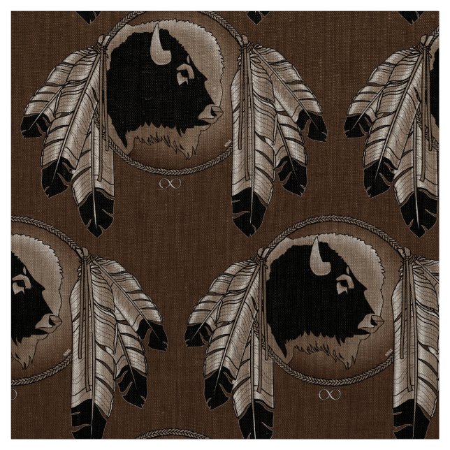 Búfalo tribal do tecido da arte dos animais (Modelo)