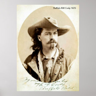 Buffalo Bill Cody 1875 Impressão
