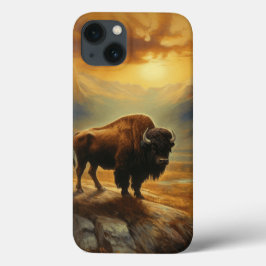 Buffalo Bison Sunset Silhouette
