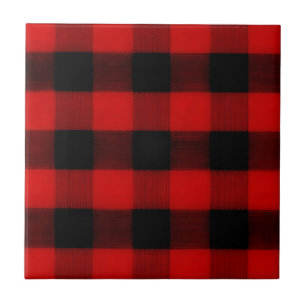 Buffalo Check Red and Black Xadrez