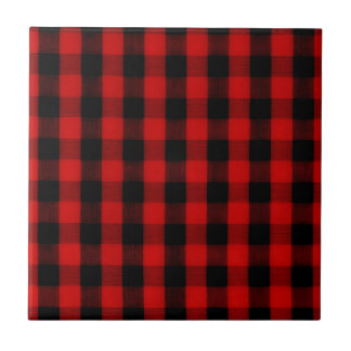 Buffalo Check Red and Black Xadrez