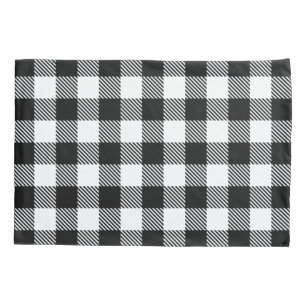 Buffalo Check Xadrez Black White