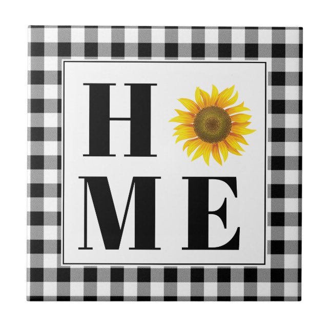 Buffalo cheque girassol "Casa" (Frente)