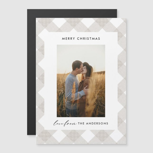 Buffalo tartan moderno natural 1 foto de Natal Ho (Frente/Verso)