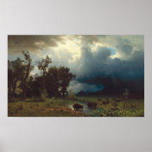 Buffalo Trail - Albert Bierstadt Fine Art Poster