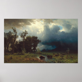 Buffalo Trail - Albert Bierstadt Fine Art Poster