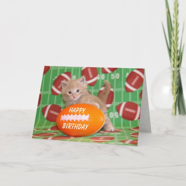 Buffington - Cartão de aniversário de futebol (Frente)